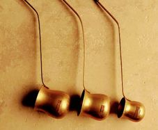 Brass and copper measuring set