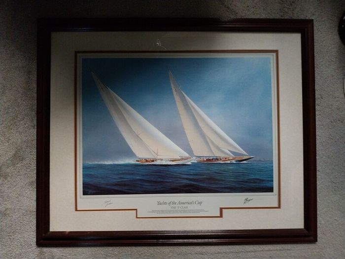 Vintage artwork and frames