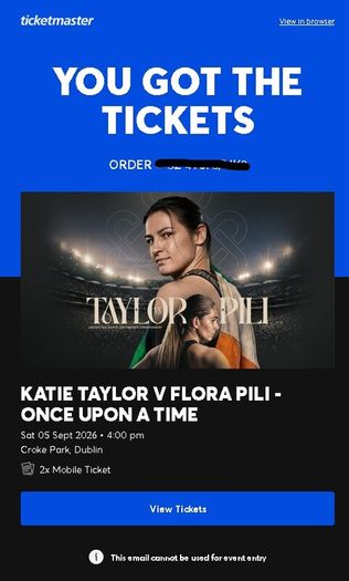 Katie Taylor Floor Seating - Two Tickets