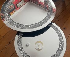 Nest of mirrored tables