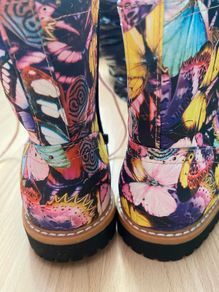 Funky Colourful Boots - Size 34 - Size 4