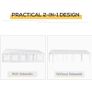 4 x 8M Outdoor Party Tent - 4 Sidewalls - 8 Windows - White Image 5
