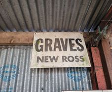 Graves old enamel sign