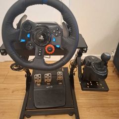 Sim Racing Kit - Wheel & Pedals, Shifter, Stand