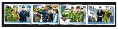 1988 Ireland Security Forces (An Garda Siochana, Army, Navy & Air Corps and Reservists) Commemorative Stamps Mint Never Hinged (MNH)