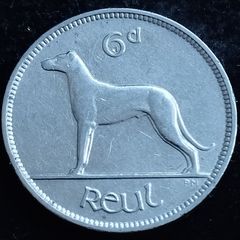 Ireland - 1935 - 6 Pence - Wolfhound - KM.5 - [2739]