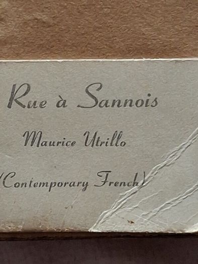 Rue A Sannais by Utrillo
