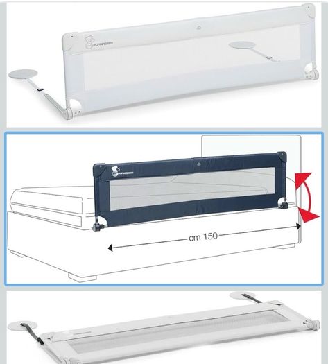 Foppapedretti Hopla 150 cm Bed Rail White