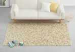 Rug Wool Felt Pebble 140x200 cm Beige/Grey/Brown/Chocolate