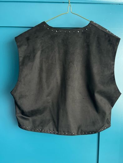 Zara black embellished waistcoat. Size S. BNWT