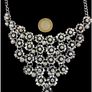 ROISINE Irish Designed Hand made Bespoke Floral  Statement Necklace. Image 6
