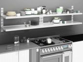 2 Tier Floating Wall Shelves 2 pcs Stainless Steel 240x30 cm
