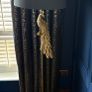 NEXT Black & Gold Peacock Lamp Set Pair of Table Lamps + Floor Lamp Image 10