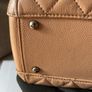 CHANEl Large City Shopping Tote Quilted Caviar Leather Beige Image 6