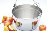 Jam Pan, Home Made Maslin/Jam Pan for Induction Hob with Recipe in Gift Box, Stainless Steel, 9 litres, Silver