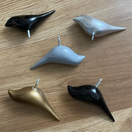 birds - wall decoration - without wall plugs
