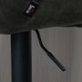 Retro Bar Stools Set of 2, Adjustable Kitchen Stool, Upholstered Bar Chairs with Back, Swivel Seat, Dark Grey Image 9