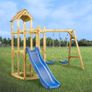 Playhouse with Slide Swing Ladder 285x305x226.5 cm Image 6
