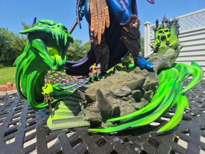skeletor 3d printed and painted