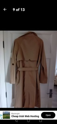 Stradivarius Trench Coat - Beige - Size L - BNWT RRP 50