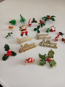 vintage christmas cake decorations can post