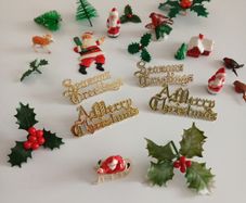 vintage christmas cake decorations can post