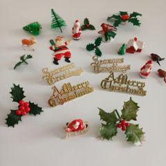 vintage christmas cake decorations can post