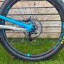 CUBE HANZZ DH MTB 18" with Bell full face helmet and gloves Image 9