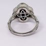 Lapis Lazuli Clover Leaf Ring in Platinum Overlay Sterling Silver 6.18 Ct. Image 7