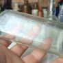 473 - Set of 6 Vintage Clear Glass Cork Screw Top Collectible Decorative Bottles Image 8