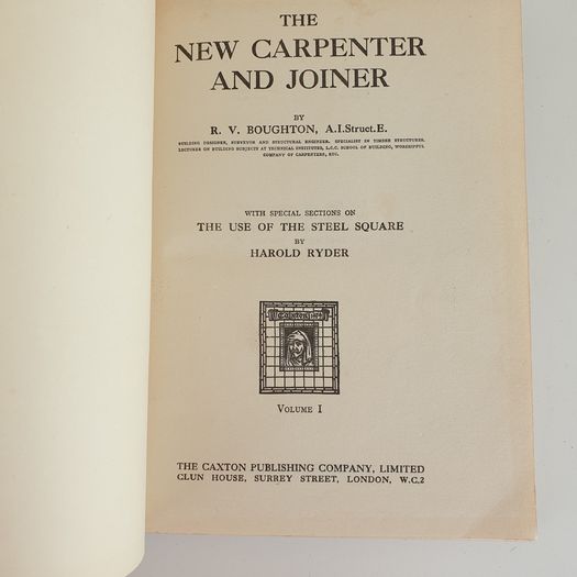 Carpenter and joiner books 1947 Vol 1-3 Caxton