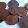 English Halfpenny Coins. Image 7