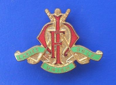 LADIES GOLF UNION IMF (International Match Fund) - participant's badge (1970's or earlier)