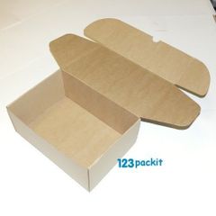 Lot of 5 LARGE all brown e-commerce Shipping Boxes Eco-Friendly cardboard retail box for online shop, online retail kraft Size Large 38 cm x 26 cm x 16 cm