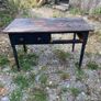 antique Victorian pine desk Image 5