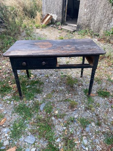 antique Victorian pine desk
