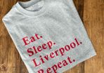 Eat Sleep Liverpool Repeat , Liverpool Tshirt, Liverpool Football, Liverpool FC, LFC, Unisex