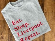 main image for ad Eat Sleep Liverpool Repeat , Liverpool Tshirt, Liverpool Football, Liverpool FC, LFC, Unisex