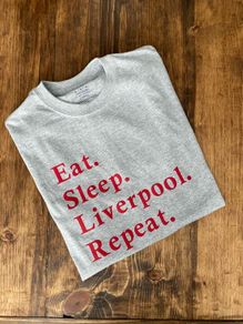 Eat Sleep Liverpool Repeat , Liverpool Tshirt, Liverpool Football, Liverpool FC, LFC, Unisex