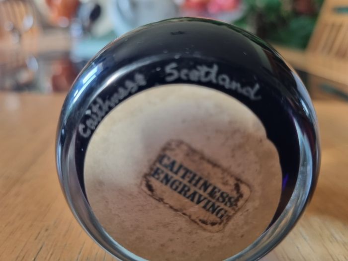 Caithness Scottish glass paperweight