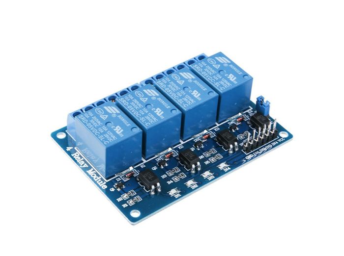 4-Channel 5V Relay Module with Optocoupler | Arduino, Raspberry Pi, STM32 Compatible Developers Board