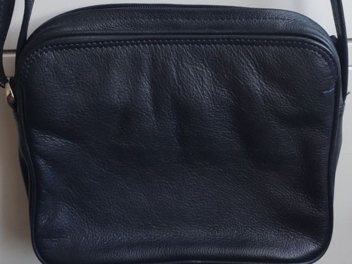 Taurus Real Leather Crossbody Bag - Triple Compartment