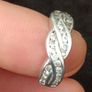 925 silver ring with lovely cubic zirconia stones Image 6
