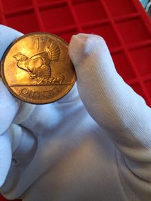 1928 Proof Irish Penny Beautiful Toning