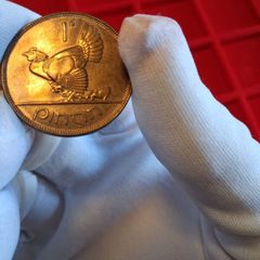 1928 Proof Irish Penny Beautiful Toning