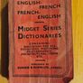 3 X Rare Vintage 1936-37 Midget Series Dictionaries Published By Burges & Bowes L.t.d  London. First edition in fair condition.  See photos for same. Image 2