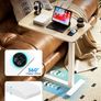 Adjustable Bedside Table with Swivel Hidden Wheels 70x40cm Image 5