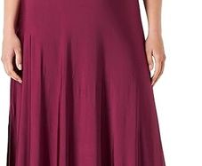 Women's long dress with V-neck and A-line from Comma, size M (EU 38).