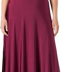 Women's long dress with V-neck and A-line from Comma, size M (EU 38).