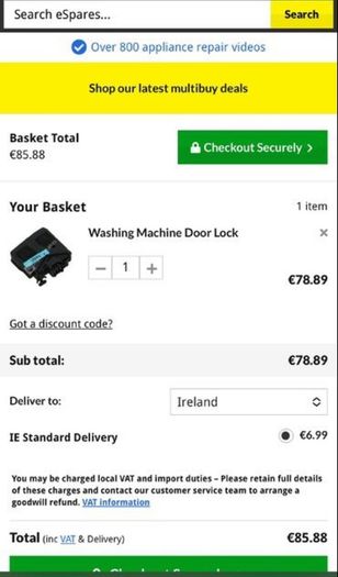 Samsung Washing Machine (FOR PARTS ONLY )Pls Read Description, what I have in stock